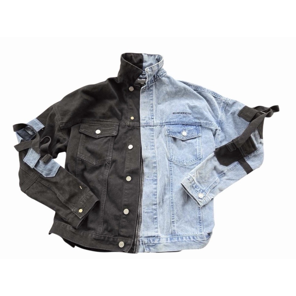 Boohoo Men's Black Denim Jean Jacket Size Small